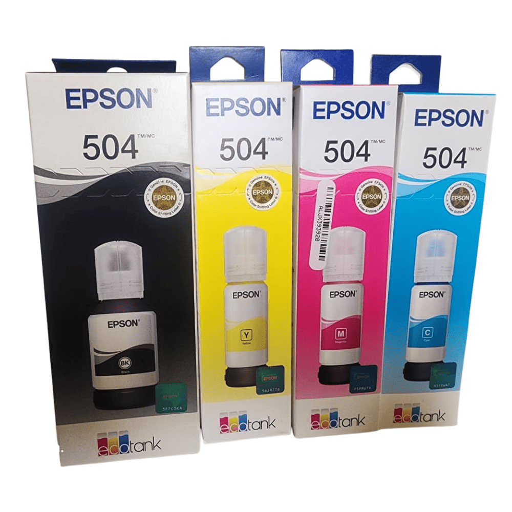 Kit de Tinta T504 original Epson los 4 colores