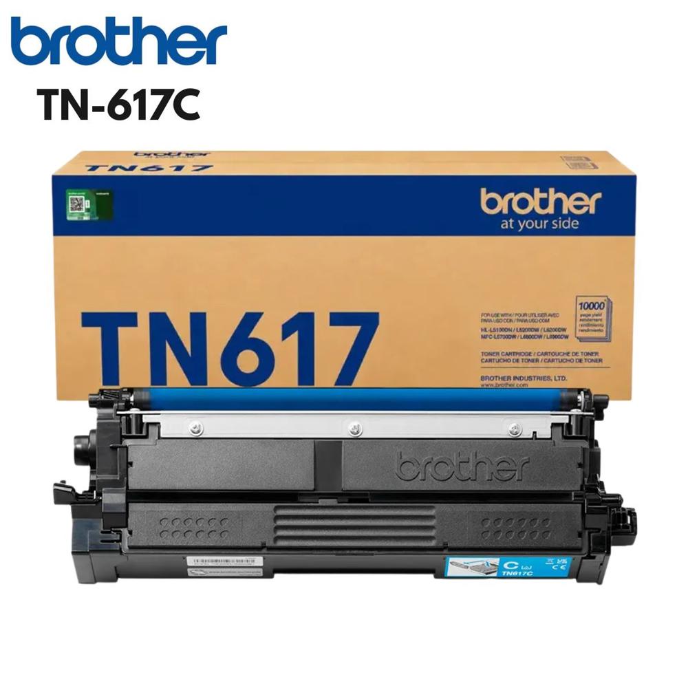 Tóner Brother TN-617C Cyan Ultra Alto Rendimiento 10.000 Páginas para MFC-L8970CDW