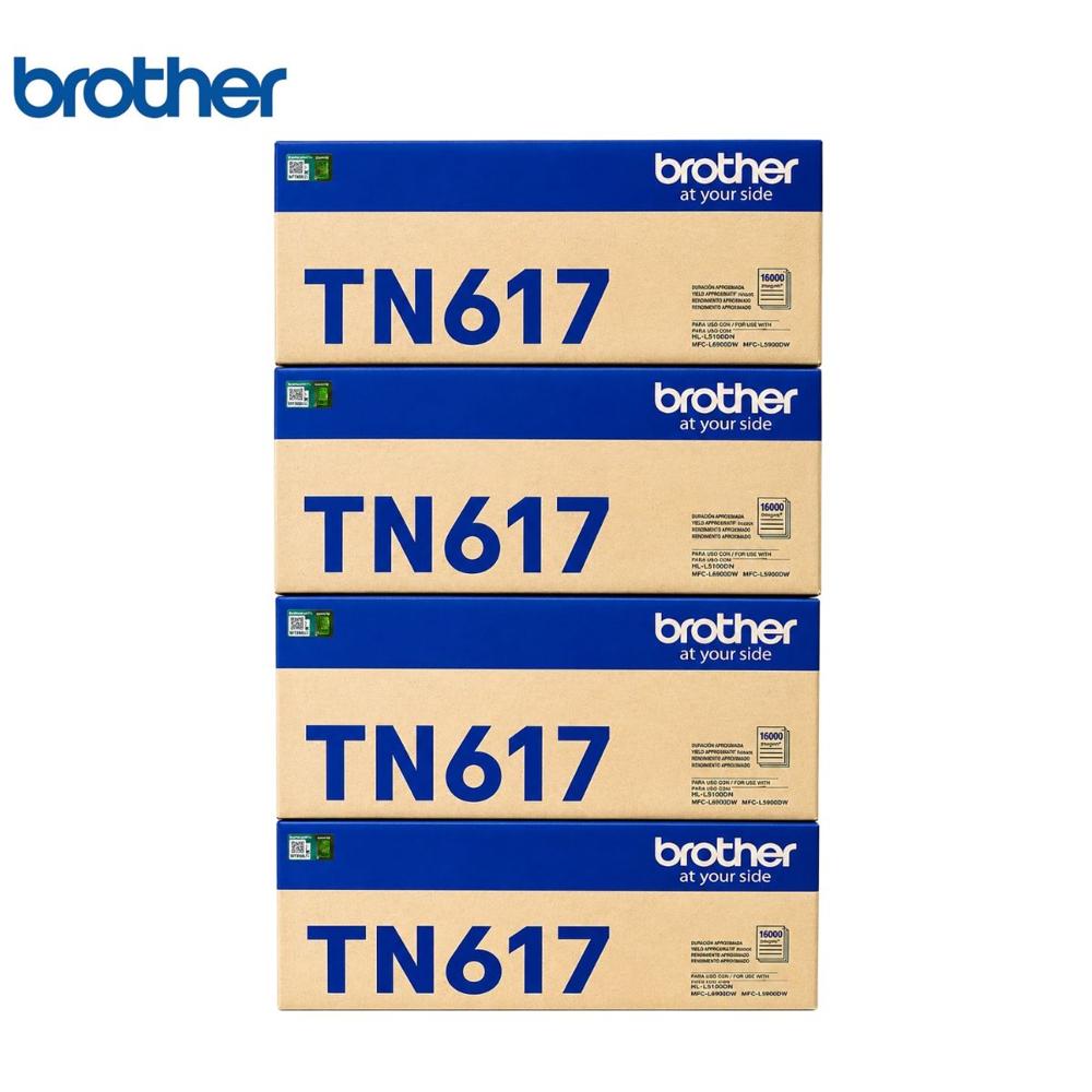 Kit Tóner Brother TN-617 Original Negro y Colores para MFC-L8970CDW HL-L9310CDW y DCP-L8410CDW