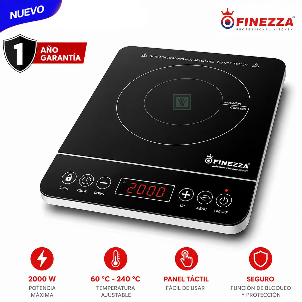 Cocina De Induccion 1 Hornilla Finezza FZ-312IN-1