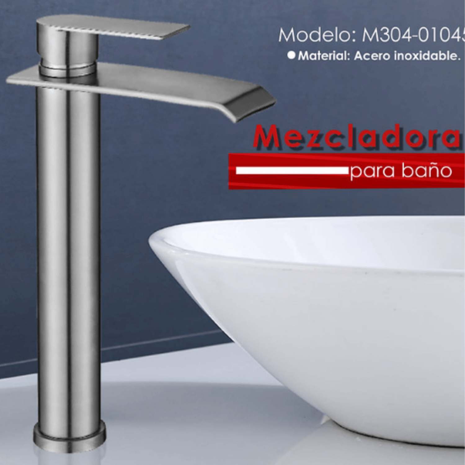 Monocomando de lavabo para baño M304-01045 Bronce Satinado
