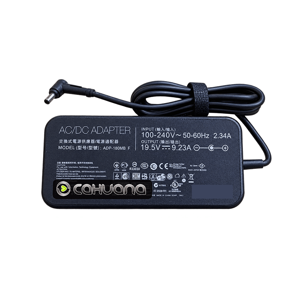 CARGADOR ASUS 19.5V 9.23A 180W 4.5X3.0 PUNTA DELGADA