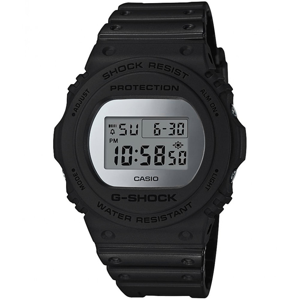 Reloj Casio G-Shock DW5700BBMA-1 Digital Resina Negro Plateado