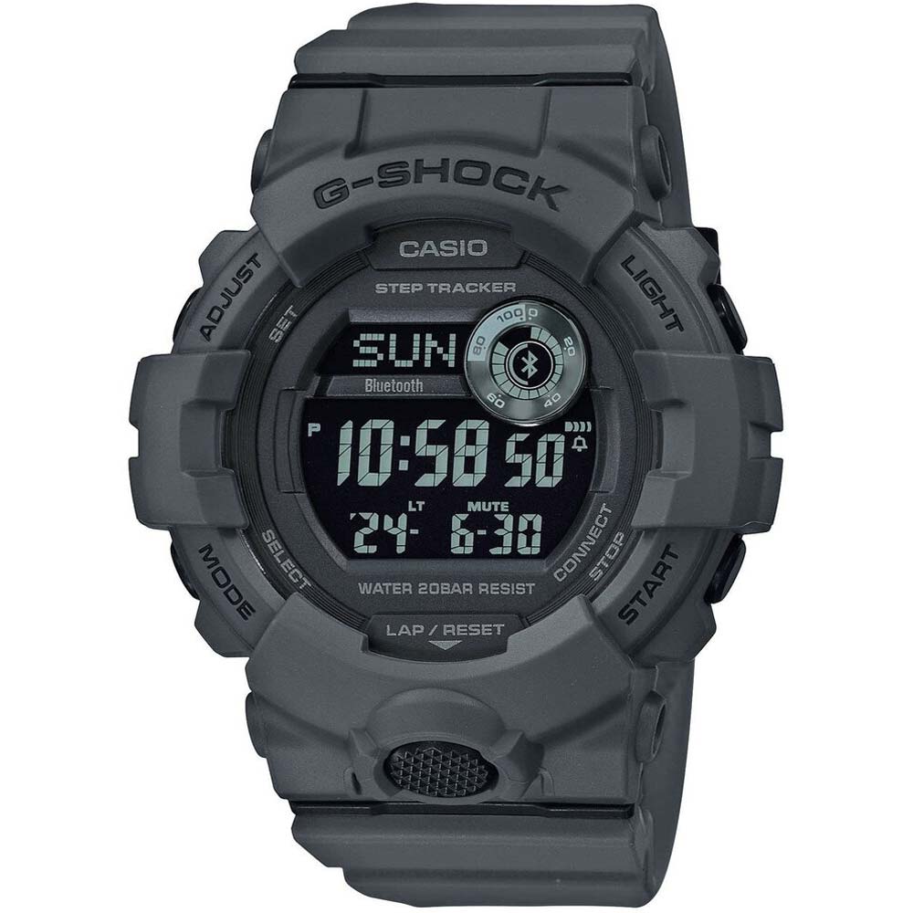 Reloj Casio G-Shock GBD800UC-8 Bluetooth Luz Led Resina Gris
