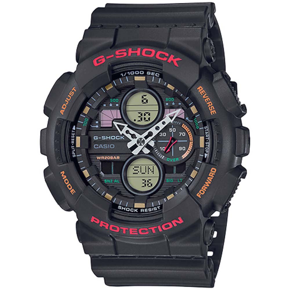 Reloj Casio G-Shock GA140-1A4 Digital Analogico Acuático Luz LED Negro