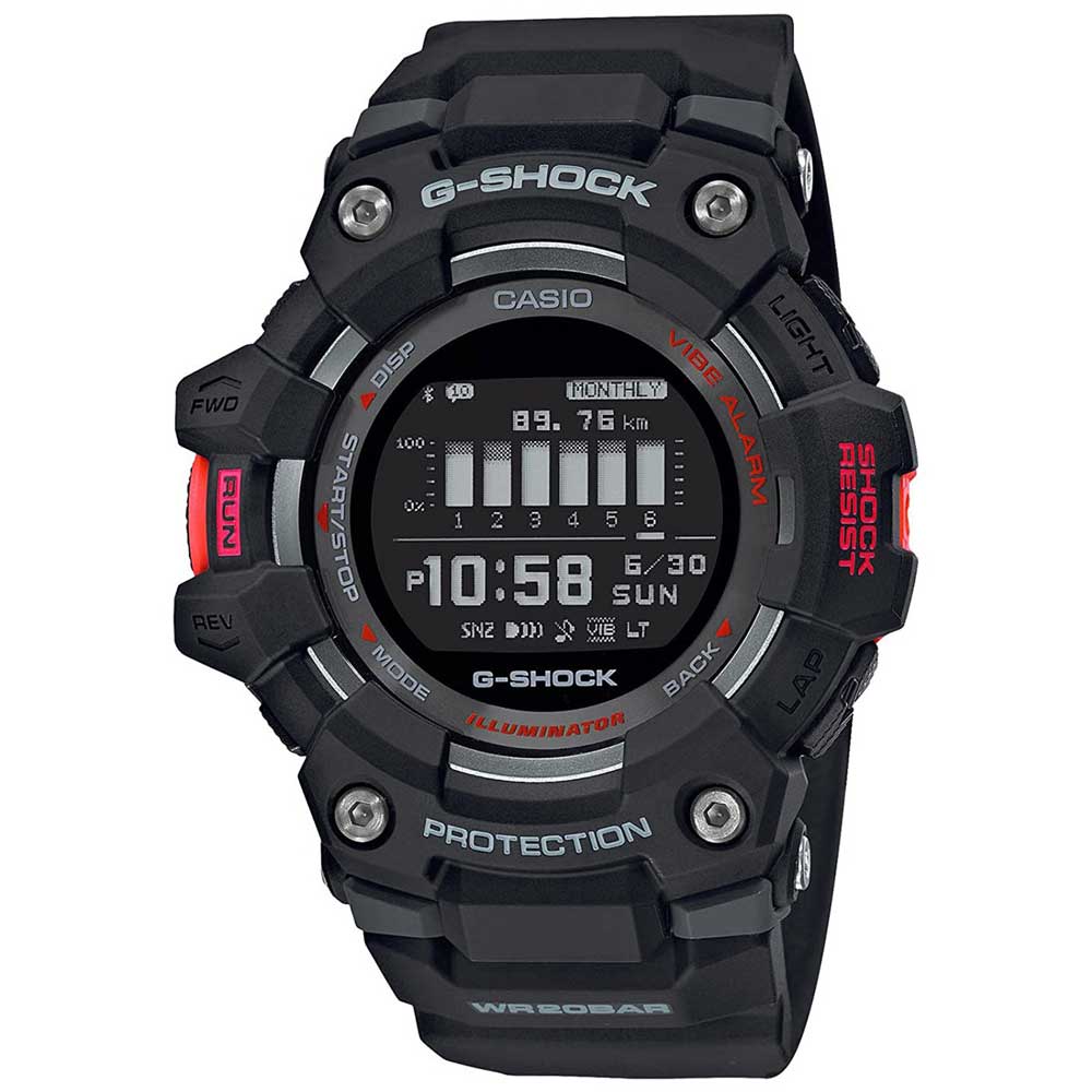 Reloj Casio G-Shock G-Squad GBD-100-1 Bluetooth Mobile Link Resina Negro