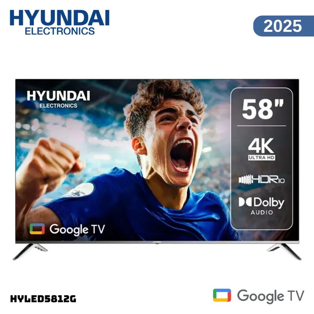 TELEVISOR HYUNDAI 58 SMART TV GOOGLE TV 4K UHD LED - HYLED5812G