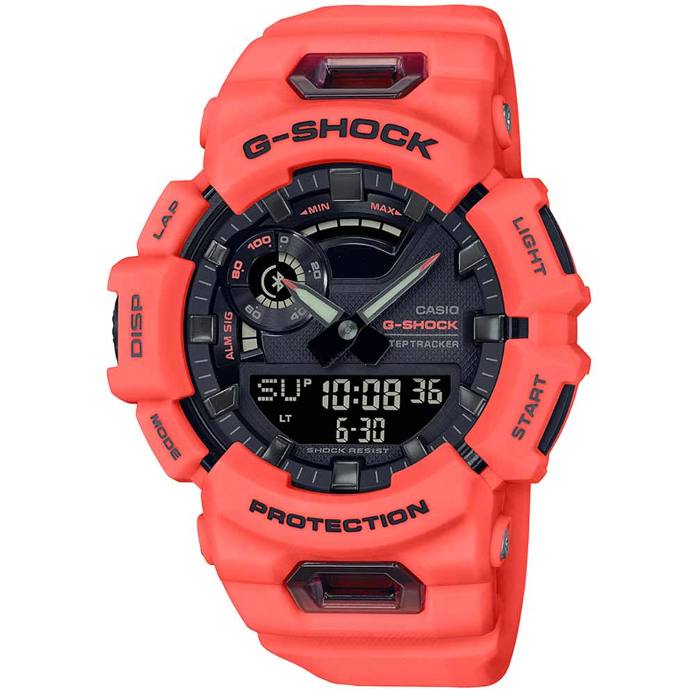 Reloj Casio G-Shock G-Squad GBA900-4A Bluetooth Digital Analógico Resina Naranja Coral