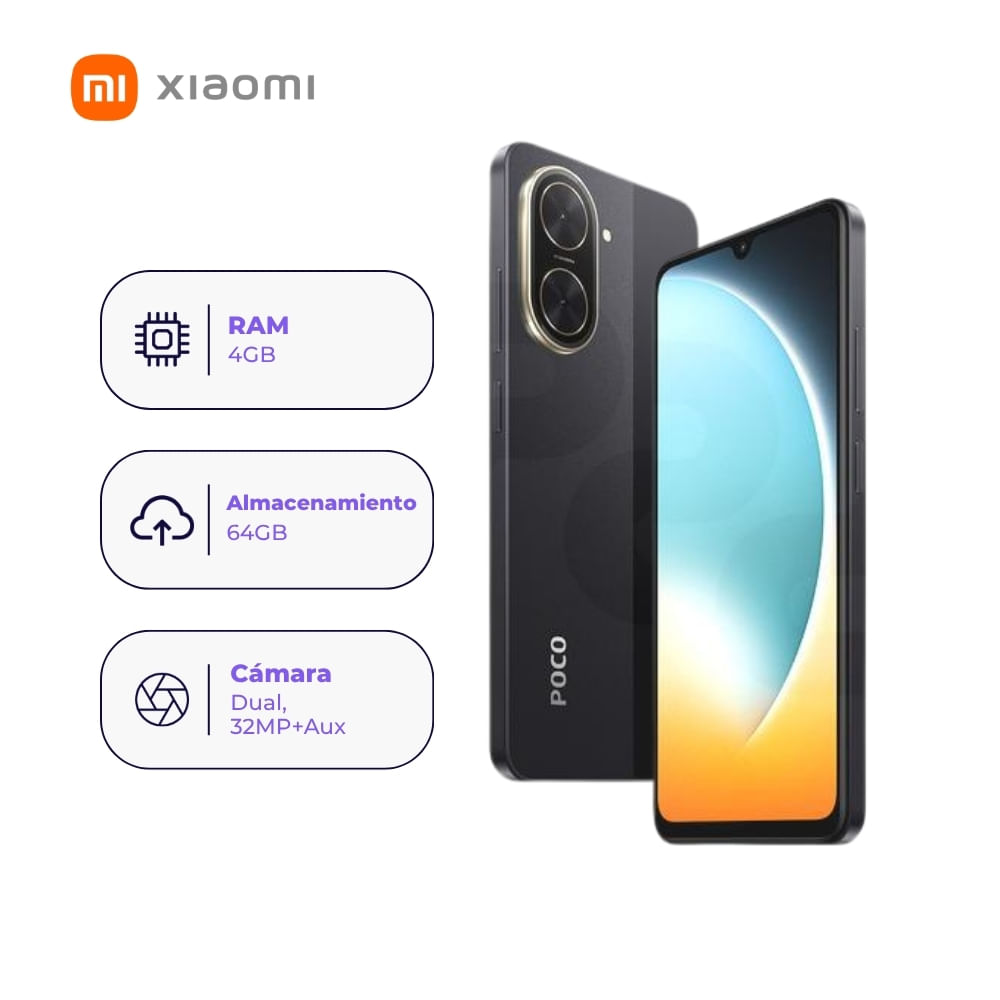 Xiaomi Poco C71 64GB 4GB Ram Negro