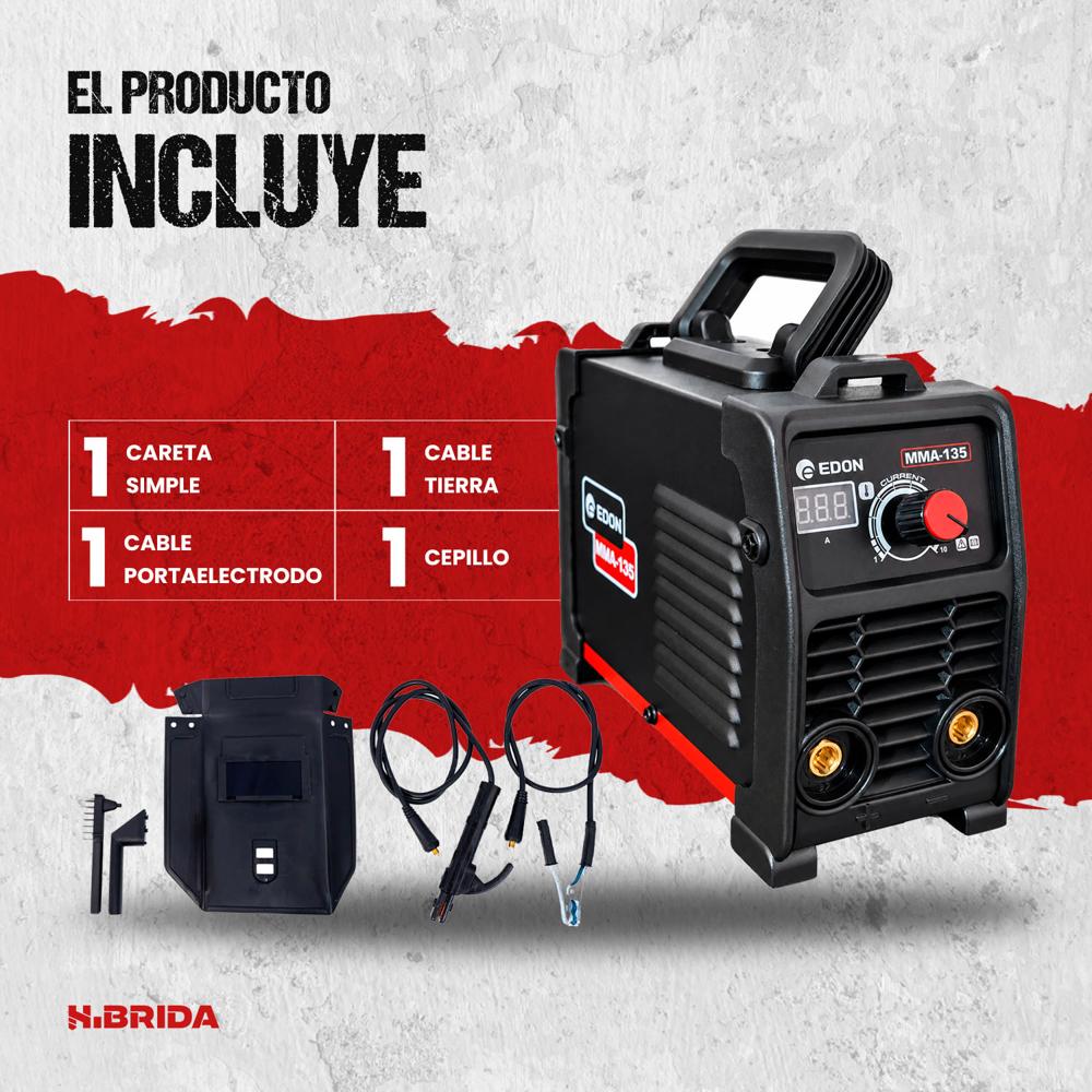 Máquina De Soldar Inverter Mma 135a Portátil Edon