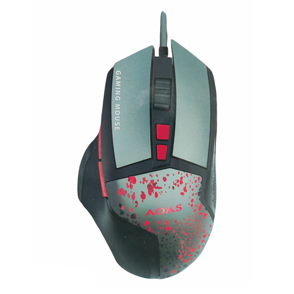 Mouse Gamer Aoas K80 Rgb Iluminación Led 3200 Dpi 