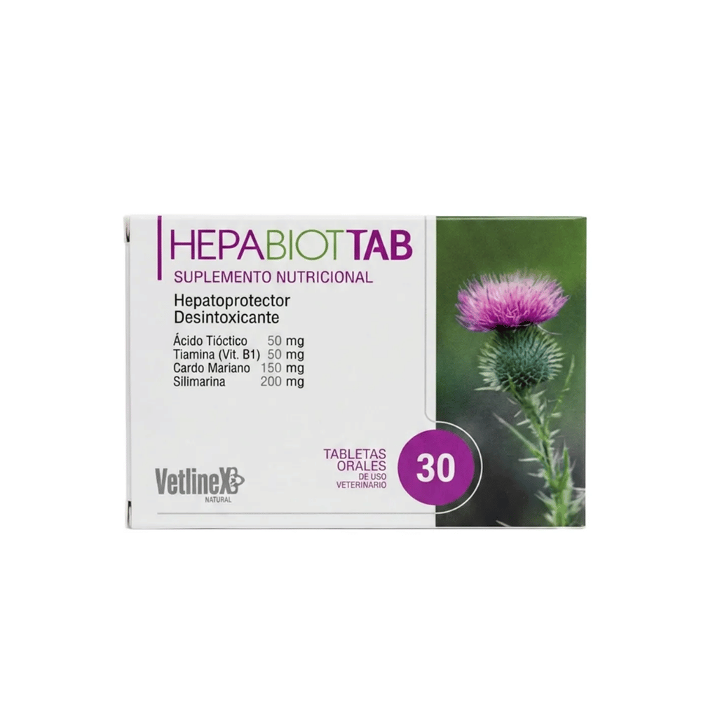 Hepabiot Tab Hepaprotector Para Mascotas - 30 tabl