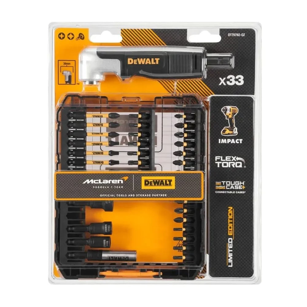Set de punteras mclaren flextorq 33 pzs dewalt DT70782-QZ