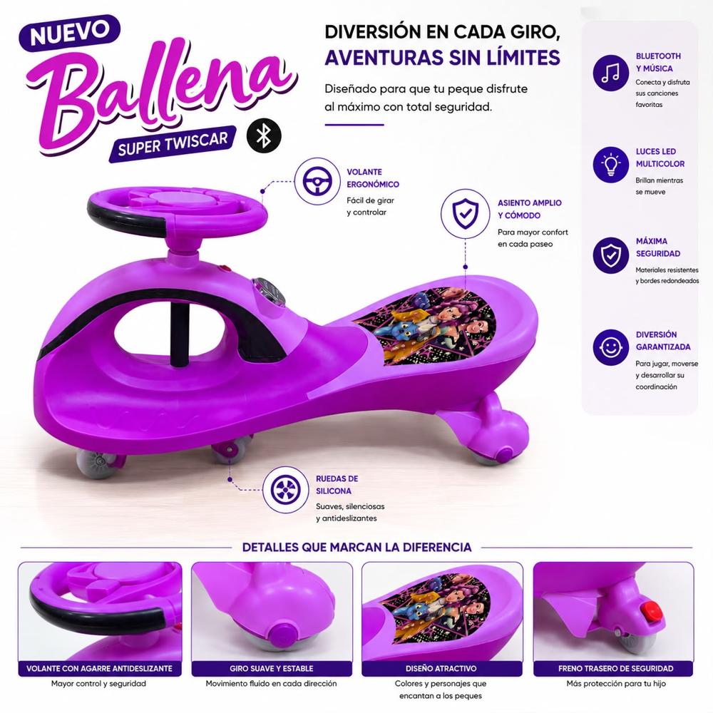 TWISCAR BALLENA INFANTIL PREMIUM 2026 CON BLUETOOT