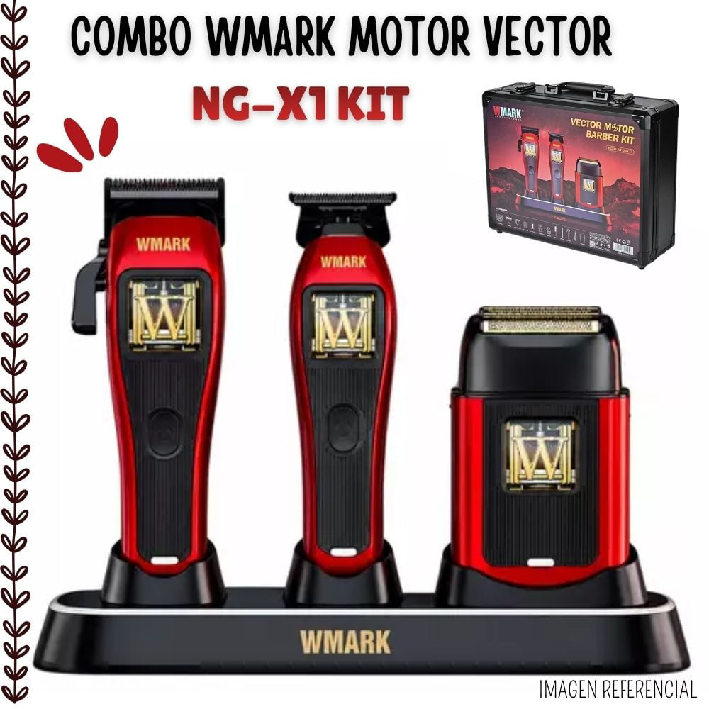 WMARK PREMIUM VECTOR HAIR CLIPPER CORDLESS - NGX1 KIT