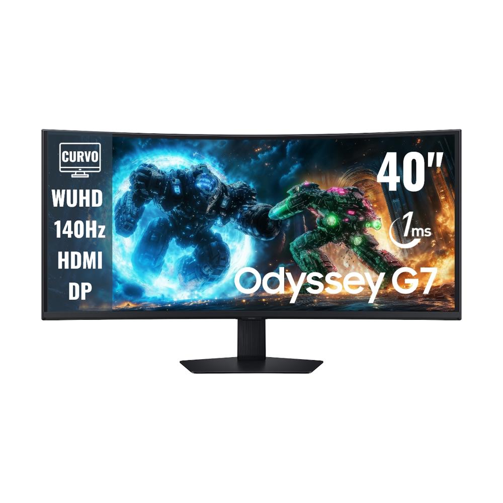 Monitor curvo Samsung Oddyssey G7 40 WUHD 140 Hz 1ms FreeSync Eye Saver DP HDMI LS40FG756ENXZA
