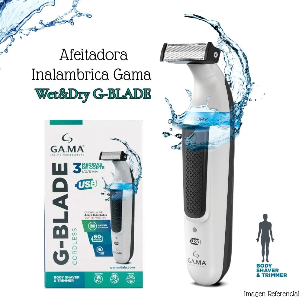Afeitadora Gama Inalámbrica Wet Y Dry G-BLADE