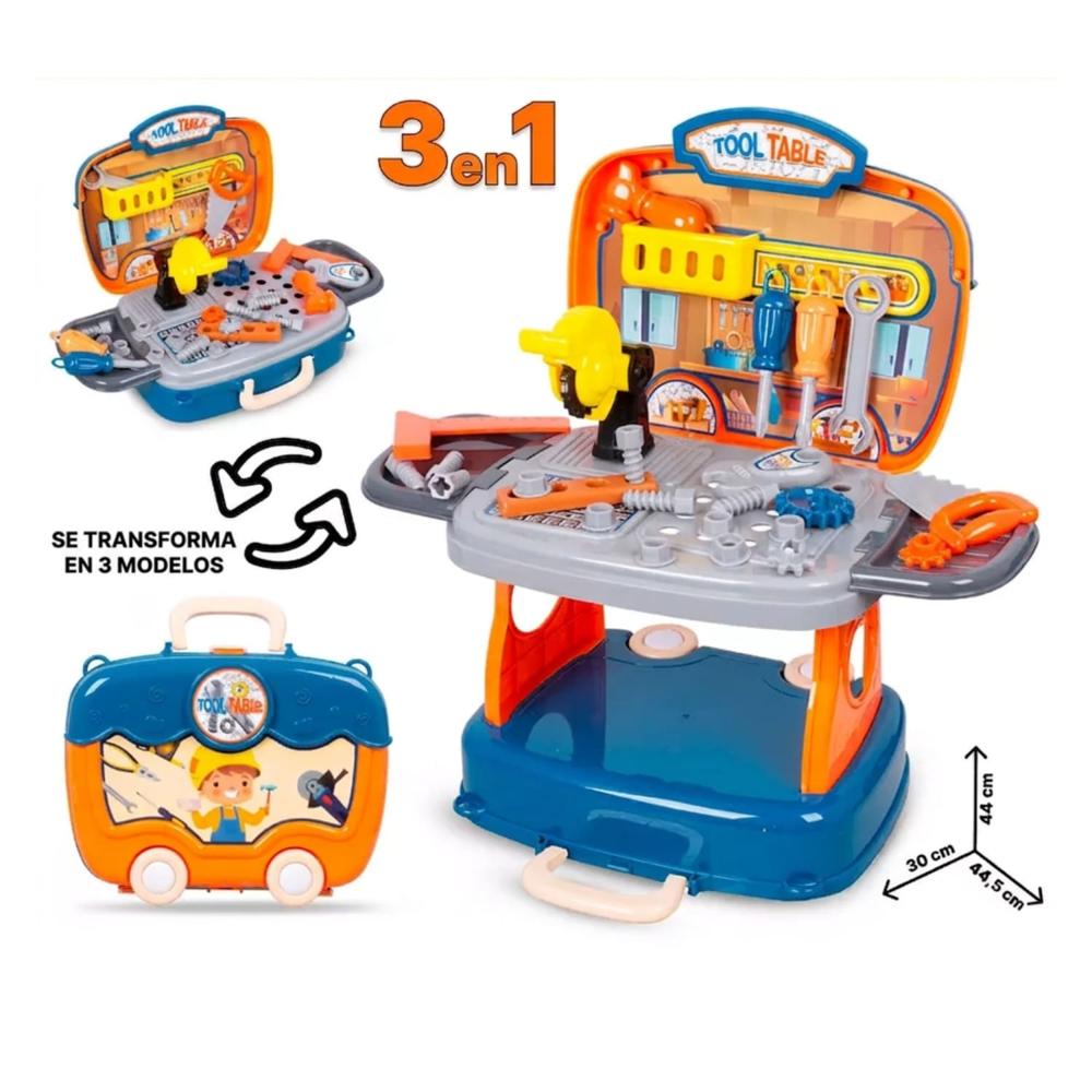 Juguete Set de Herramientas 3en1 para Niños Didáctico