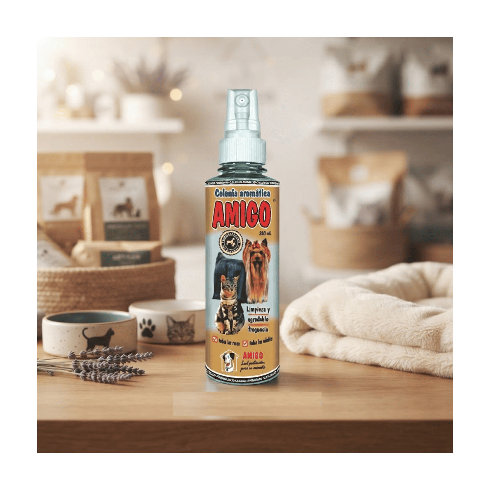 Colonia Aromática Amigo Para Perros y Gatos - 240 ml