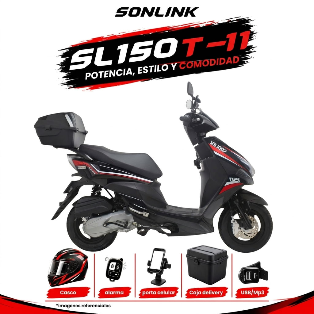 Motocicleta Sonlink SL150T-11 150cc 80kmhora Automatica