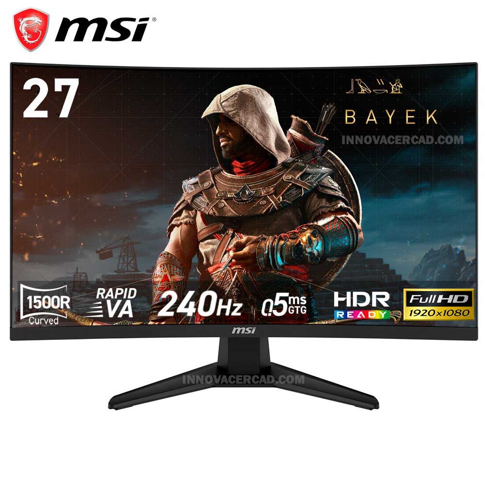 MONITOR MSI MAG MAG 274CF X24 27 CURVO RAPID VA FHD 240Hz 0.5ms FreeSync