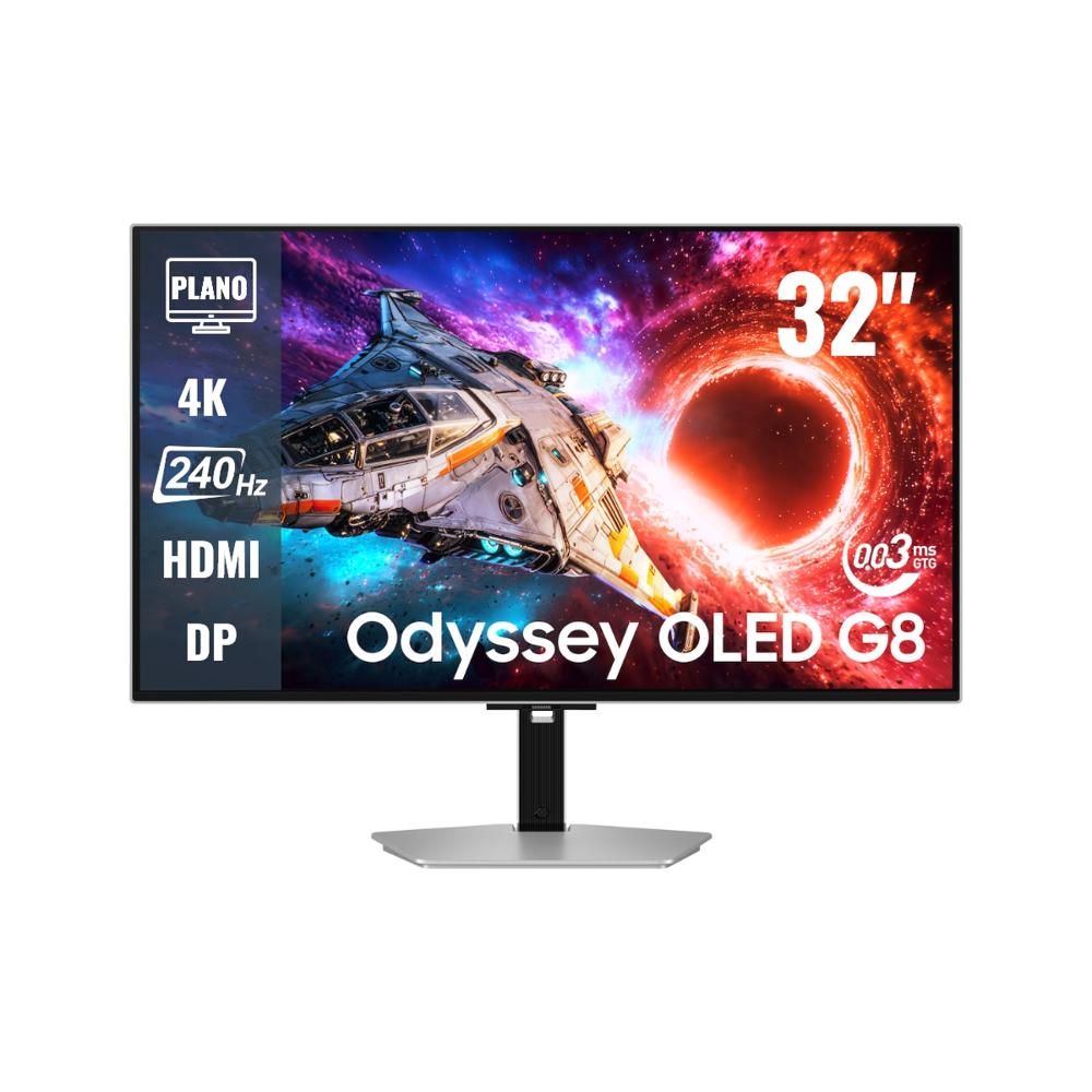 Monitor Samsung Oddyssey G8 G80SH 32 OLED 4K 240Hz 0.03ms DP HDMI LS32HG800SNXZA