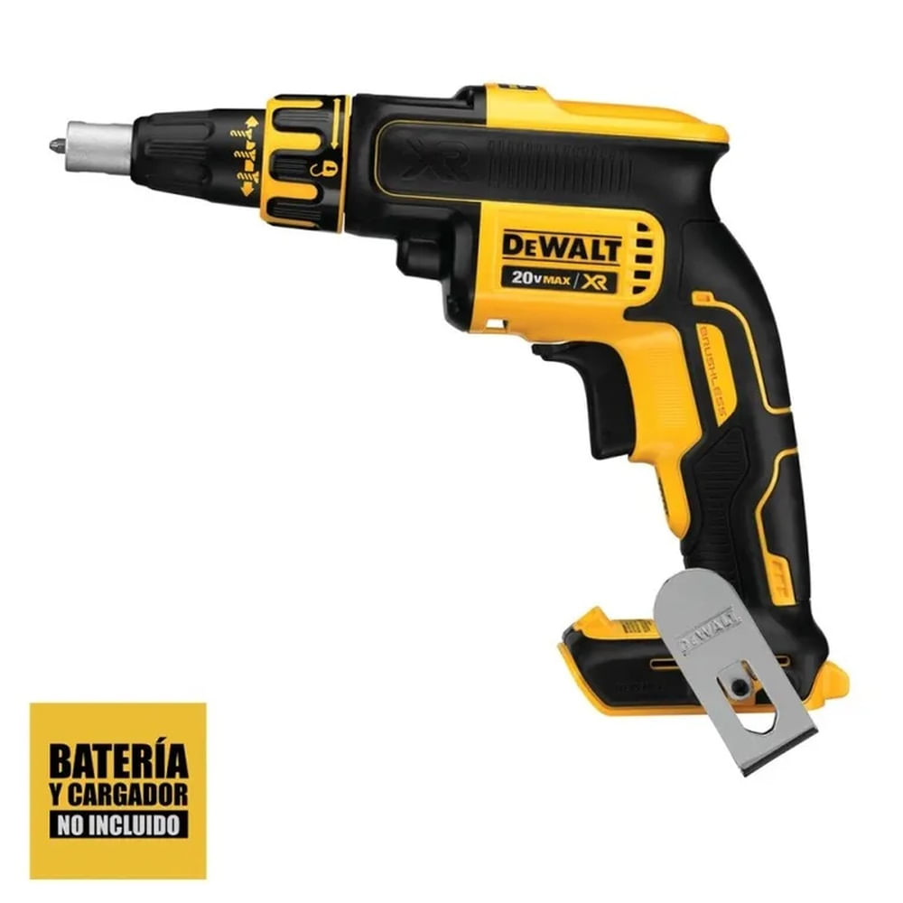 Atornillador para Drywall 14 Hex 20V XR Baretool Dewalt DCF620B