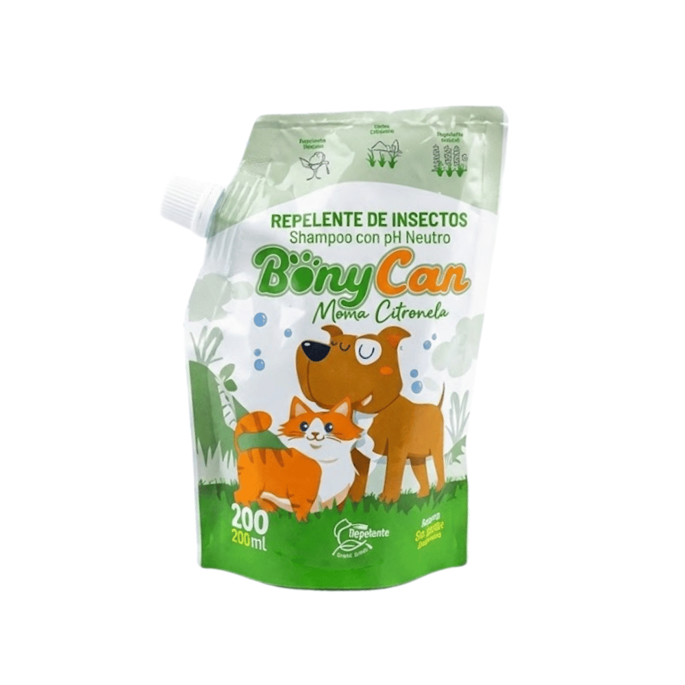 Shampoo Bonycan Menta Citronela Repelente de Insec