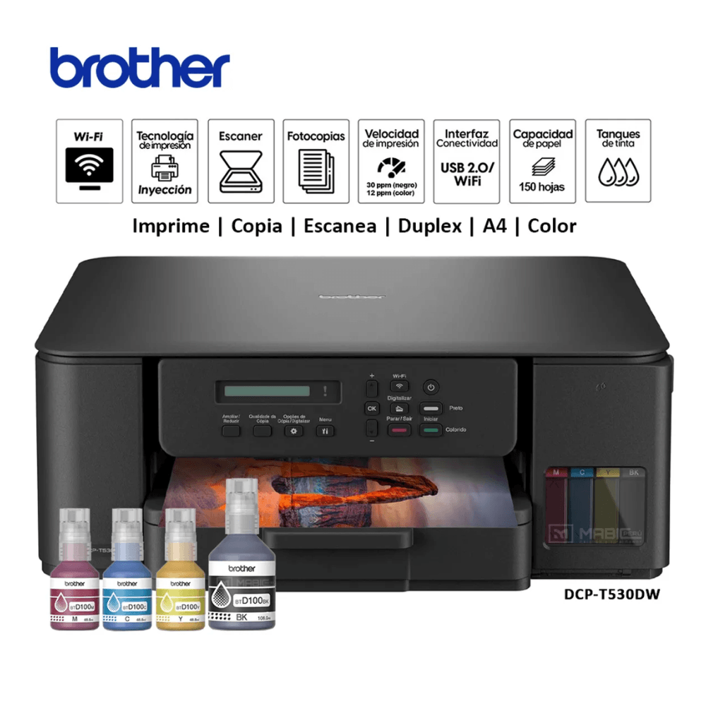 Impresora Brother DCP-T530DW Multifuncional Duplex Wifi