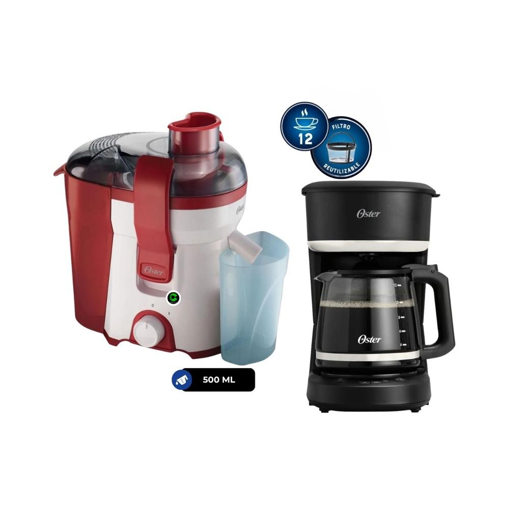 Combo Cafetera Programable 12 Tazas BVSTDCP121B - Extractor 500 ML