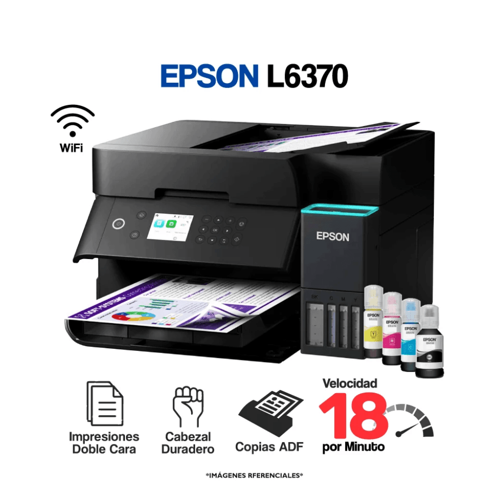 IMPRESORA MULTIFUNCIONAL  ECO TANK L6370 Wifi  DUPLEX Y RED