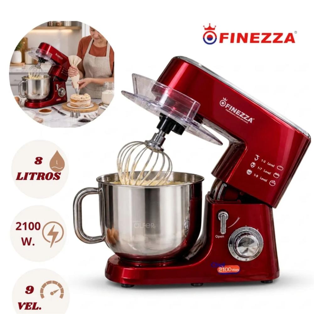 BATIDORA ORBITAL FINEZZA FZ-6826B 8 LITROS 9 VELOCIDADES 2100W