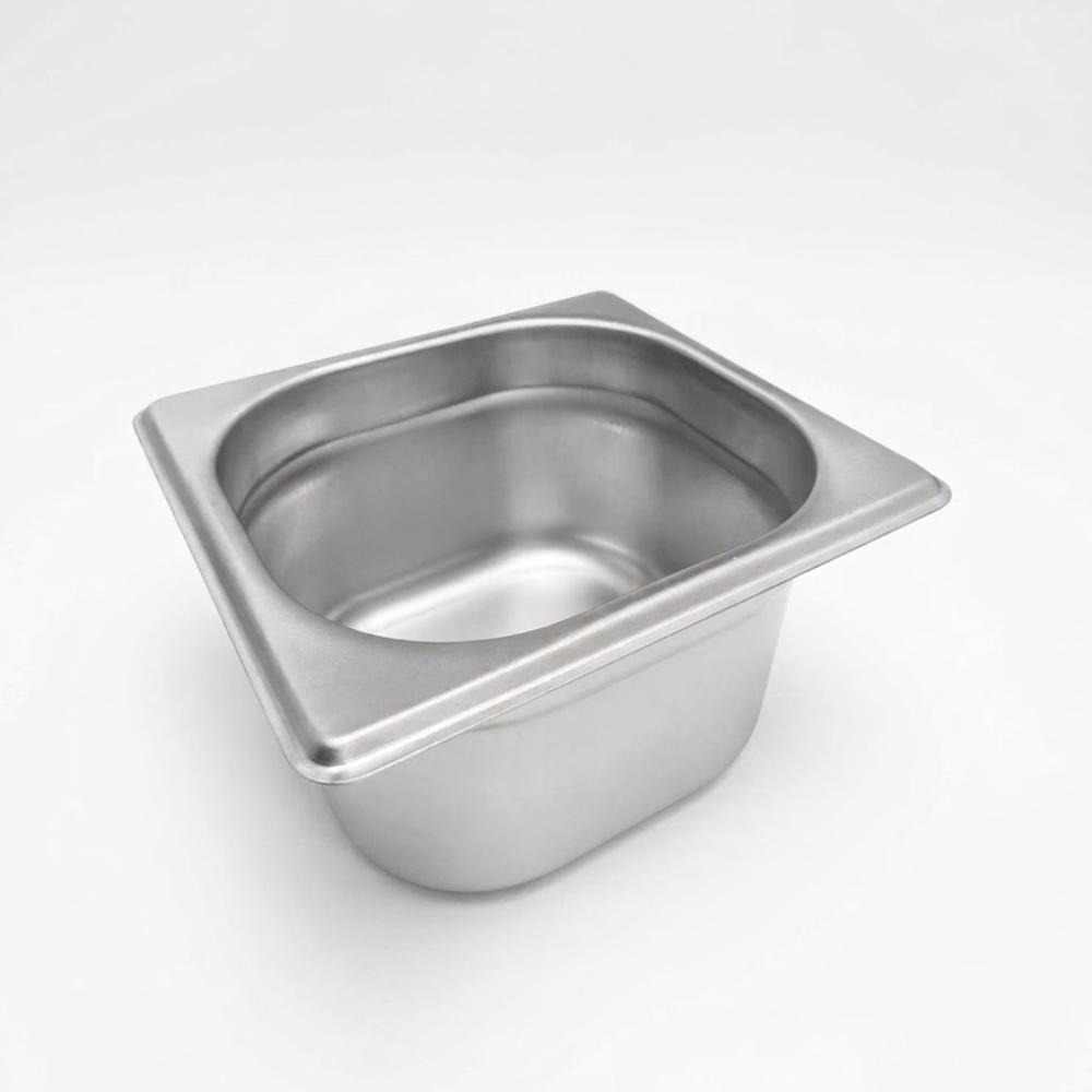 Bandeja Gastronomica GN1 6 Inox - 176 x 162 x 100mm para Buf