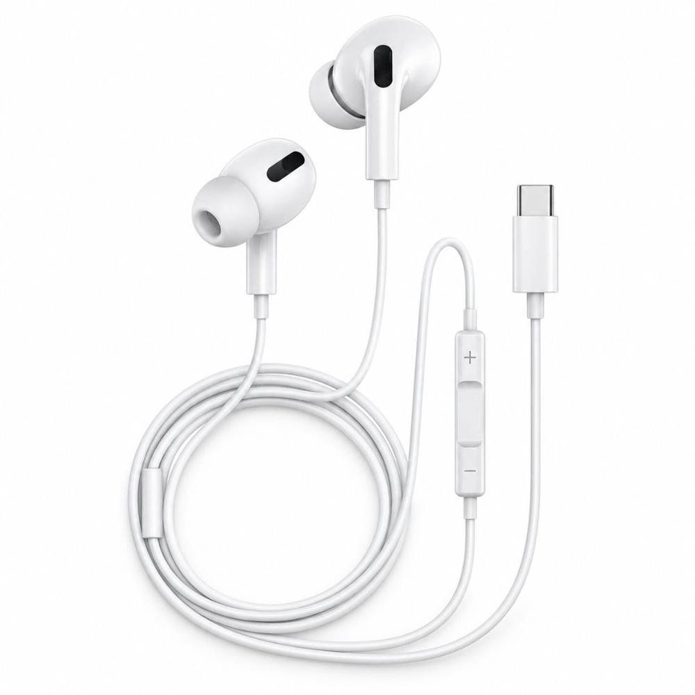 Audífonos In-Ear USB Tipo C iP16S con Control Integrado y Sonido HD