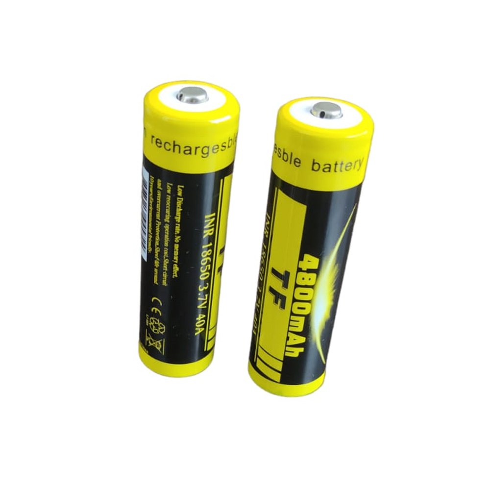 2 Baterías de Litio Recargable INR 18650 3.7V 40A 