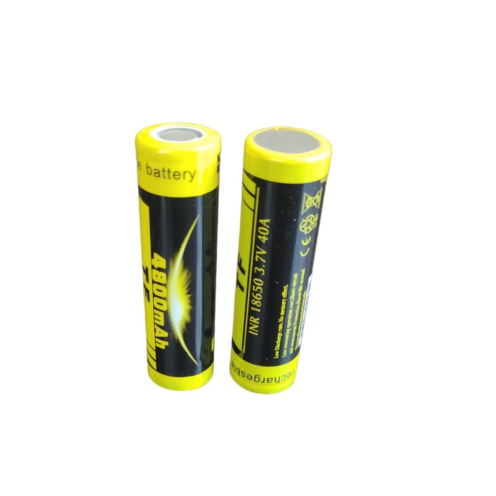 2 Baterías de Litio Recargable INR 18650 3.7V 40A 