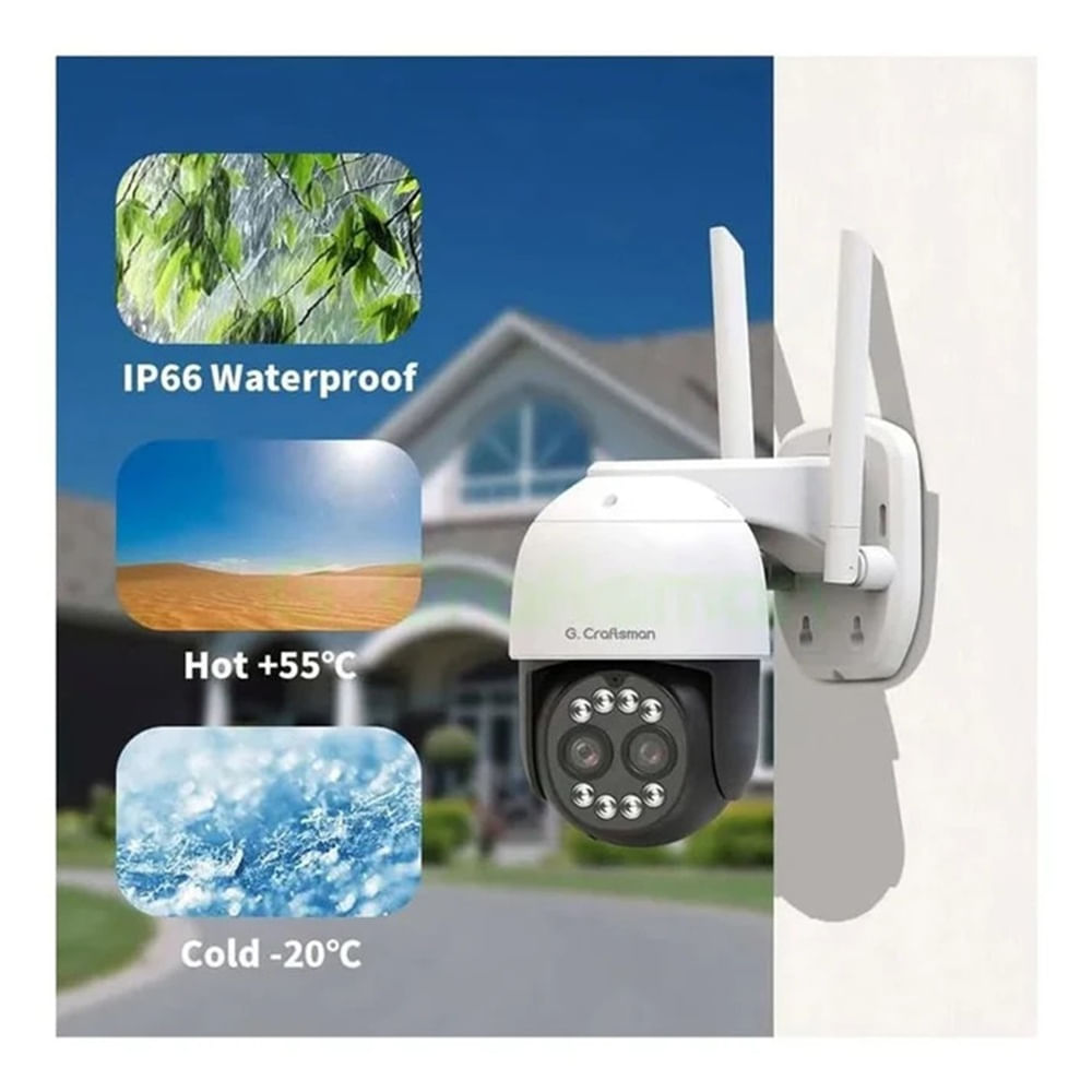 CAMARA IP DOMO EXTERNA FULL HD ZOOM OPTICO 8X 7MP SEISA  MOD