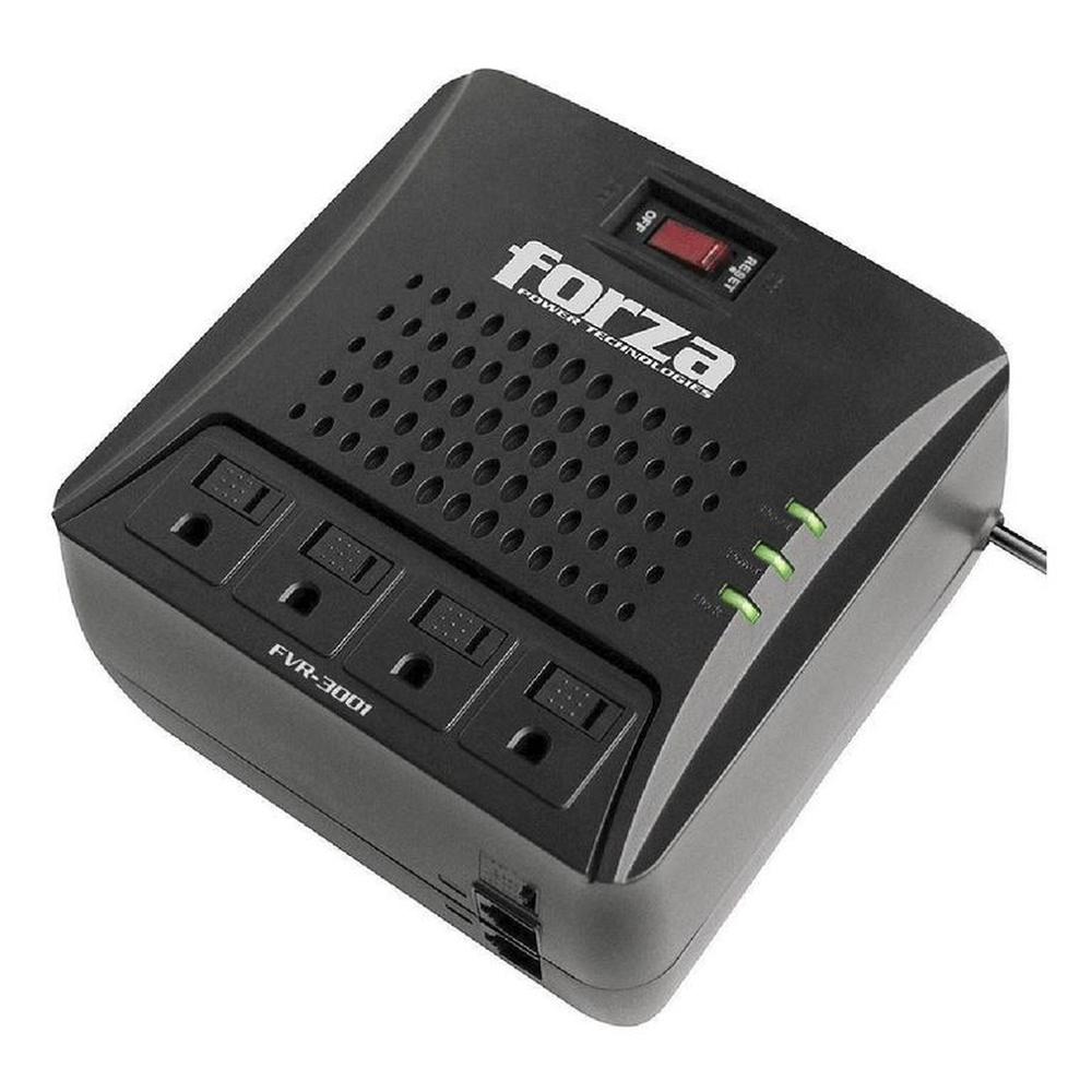 Estabilizador Forza 3000VA FVR-3002 1500W 4 Tomas 