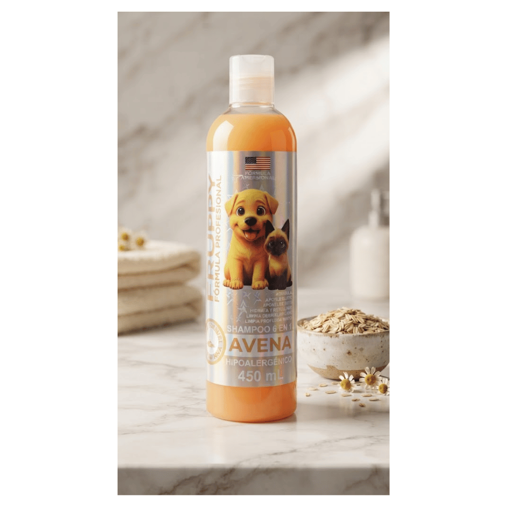 FRUPPY Shampoo 6 en 1 Avena Hipoalergénico para Pe