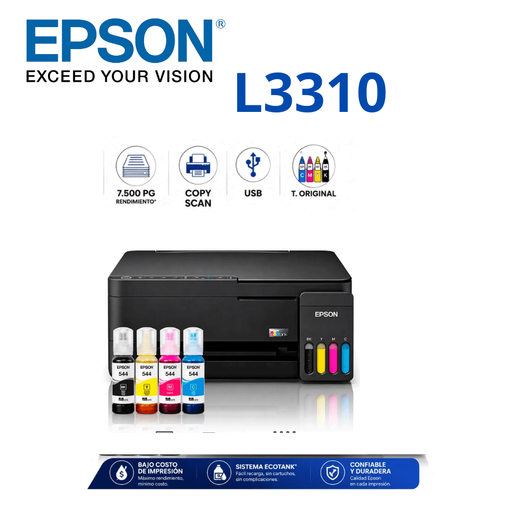 IMPRESORA MULTIFUNCIONAL  ECO TANK L6270 WifImpresora Multifuncional EcoTank Epson L3310