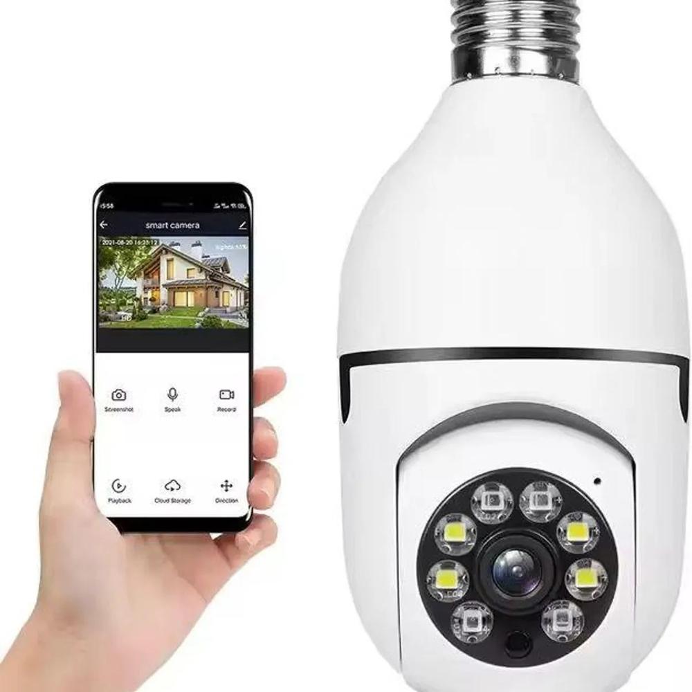 CAMARA WIFI SMART MODELO FOCO Y AUDIO BIDIRECCIONAL COLOR BL
