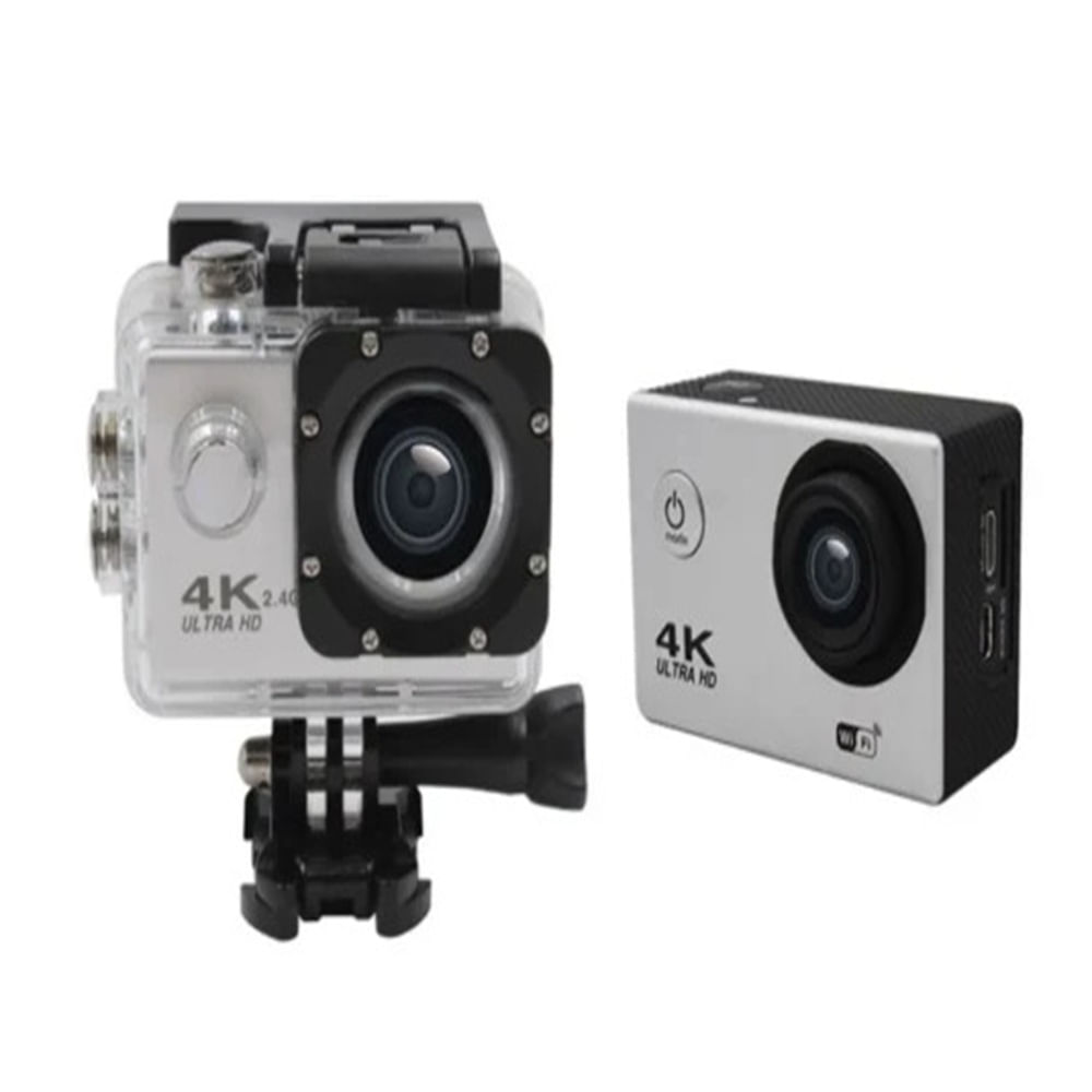 Cámara Deportiva de acción 4k 16 Mp Wifi Acuático Deportes Videos Color BLANCO MOD SQ-Y03