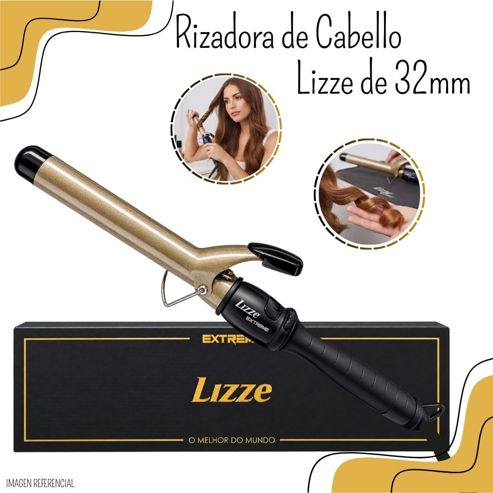 RIZADORA DE CABELLO PROFESIONAL LIZZE EXTREME 32 MM