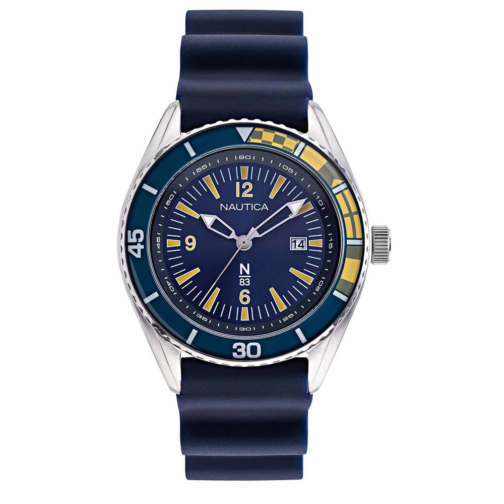 Reloj Nautica N83 Urban Surf NAPUSF914 Fecha Correa de Silicona Azul