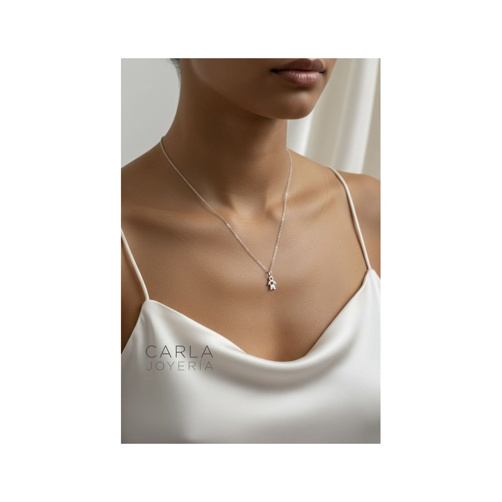 CARLA JOYERÍA - Cadena con Charm Pequeño en plata 925 - Regalo Mujer