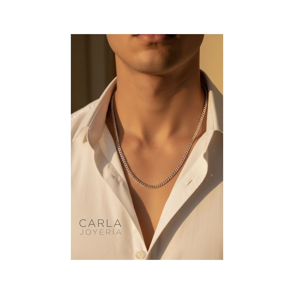 Cadena plata 925 Pablo calibre Medio - Regalo Hombre