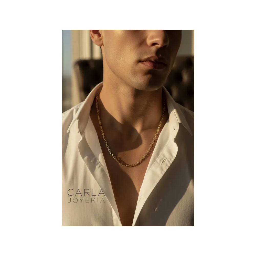 Cadena plata 925 Manuel calibre Medio - Regalo Hombre