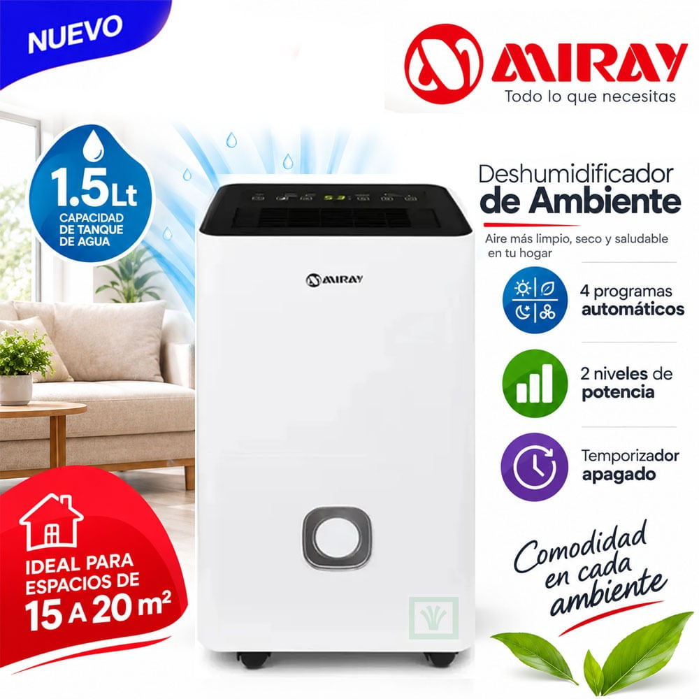 Deshumedecedor DM-125 1.5 L 15 a 20 m2
