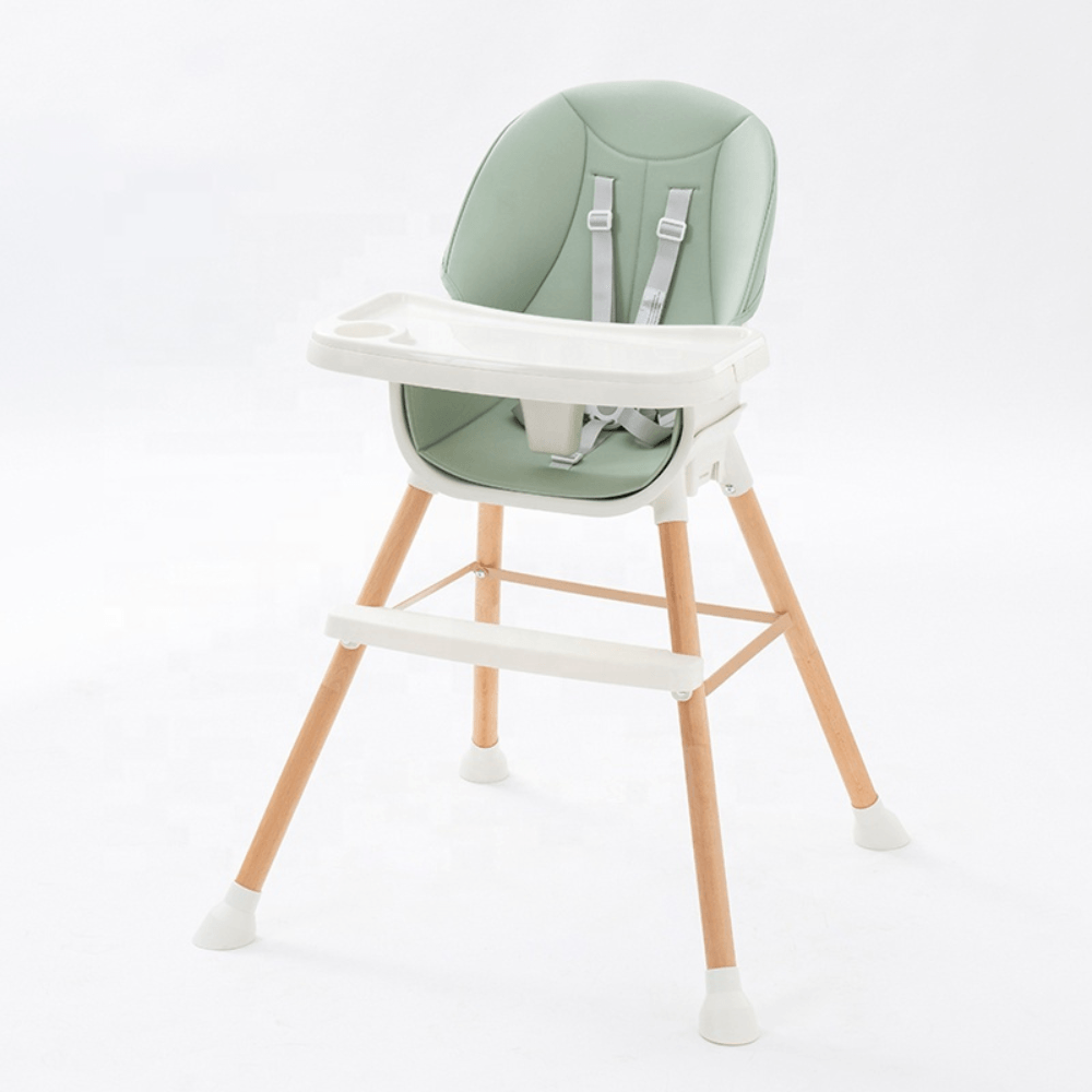SILLA DE COMER DE MADERA PARA BEBES 5 EN 1 DE LUJO