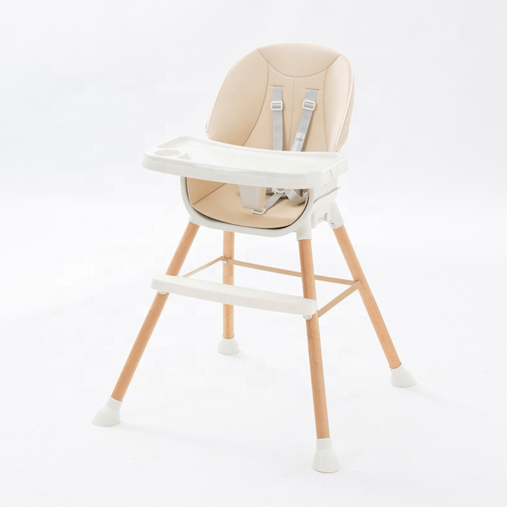 SILLA DE COMER DE MADERA PARA BEBES 5 EN 1 DE LUJO